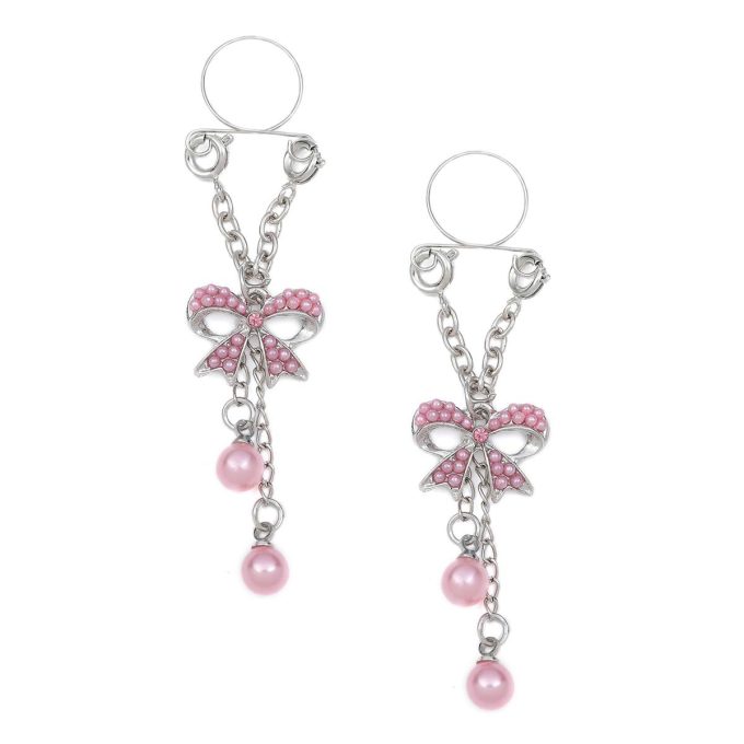 Pinch indiscrets nip Jewel tepelhanger Roze strik met balletjes 987101521 Pinch indiscrets nip Jewel tepelhanger Roze strik met balletjes 987101521