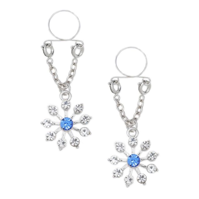 Pinch indiscrets nip Jewel tepelhanger Ster blauw met doorzichtige steentjes 987101522