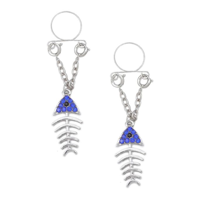 Pinch indiscrets nip Jewel tepelhanger Vissengraat blauwe kop 987101531 Pinch indiscrets nip Jewel tepelhanger Vissengraat blauwe kop 987101531