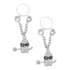 Pinch indiscrets nip Jewel tepelhanger Zilverkleurige doodskop met roos 987101519 Pinch indiscrets nip Jewel tepelhanger Zilverkleurige doodskop met roos 987101519
