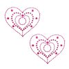 Pinch indiscrets open nip sticker tepelsticker Hart roze 987101549