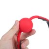 Banoch   Ballgag siliconen met verstelbare band   Rood   Bal ∅ 4 cm in hand