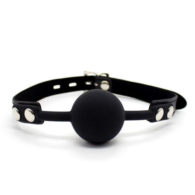 Banoch Ballgag siliconen met verstelbare band Zwart Bal ∅ 4 cm 987101582
