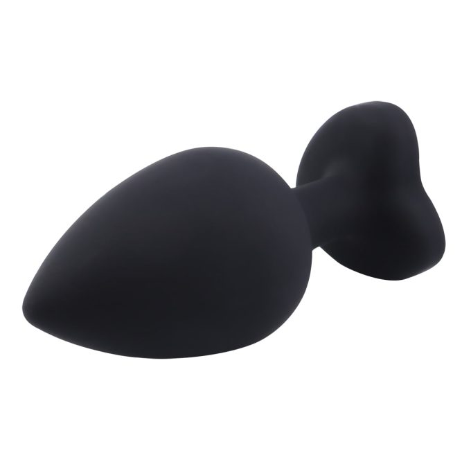 Banoch Buttplug Coeur Noir Rose Large siliconen Hart Diamant Steen Roze 987101614 5