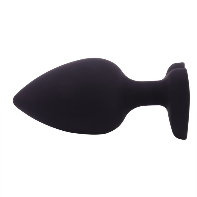 Banoch Buttplug Coeur Noir Rose Large siliconen Hart Diamant Steen Roze 987101614 6