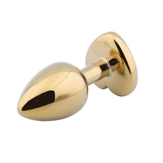 Banoch Buttplug Coeur d Or Rose Small Goud Metaal Hart Diamant Steen Roze 98710615 6