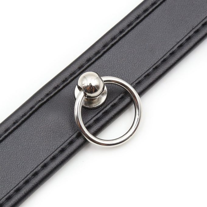 Banoch Collar of O black Zwart Pu Leer halsband bdsm 987101635 4