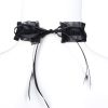 Banoch Lace collar bell halsband kant met zilveren bel 987101698 2