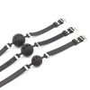 Banoch ballgag siliconen small zwart Ø 35 cm