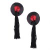 Pinch Burlesque Round Geisha Tepelkwastjes rond Zwartrood 987101599 Pinch Burlesque Round Geisha Tepelkwastjes rond Zwartrood 987101599