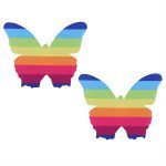 Pinch Nipple Sticker Butterfly Rainbow Vlinder Regenboog 987101591