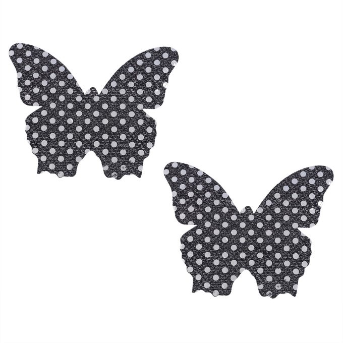 Pinch Nipple Sticker Dotted Butterfly Black Vlinder Zwart 987101593