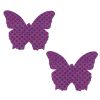 Pinch Nipple Sticker Dotted Butterfly Purple Vlinder Paars