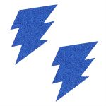 Pinch Nipple Sticker Sparkle Lightning Blue Tepel Plakker Bliksem Blauw 987101602