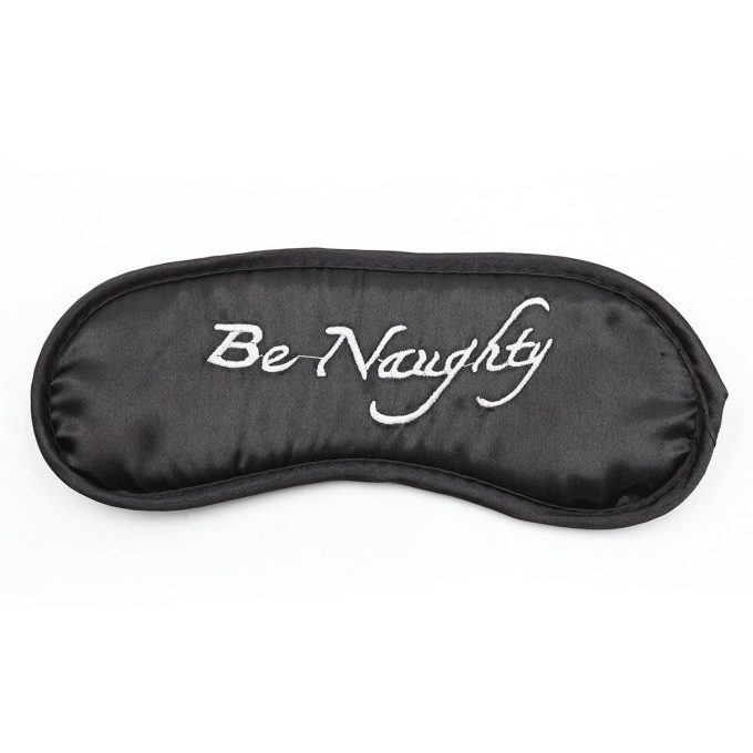 Banoch Bondage Naughty Black zwarte handboeien blindoekje en veren 987101680 3 1
