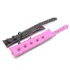 Banoch Bondageset Hot Pink halsbandriem handboeien en enkelbanden pu Leer zwart roze 987101678 7 Banoch Bondageset Hot Pink halsbandriem handboeien en enkelbanden pu Leer zwart roze 987101678 7