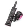 Banoch Bondageset Hot Pink halsbandriem handboeien en enkelbanden pu Leer zwart roze 987101678 8 Banoch Bondageset Hot Pink halsbandriem handboeien en enkelbanden pu Leer zwart roze 987101678 8