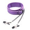 Banoch Collar Clamps Playfull Purple paarse halsband met tepelklemmen 987101685 Banoch Collar Clamps Playfull Purple paarse halsband met tepelklemmen 987101685