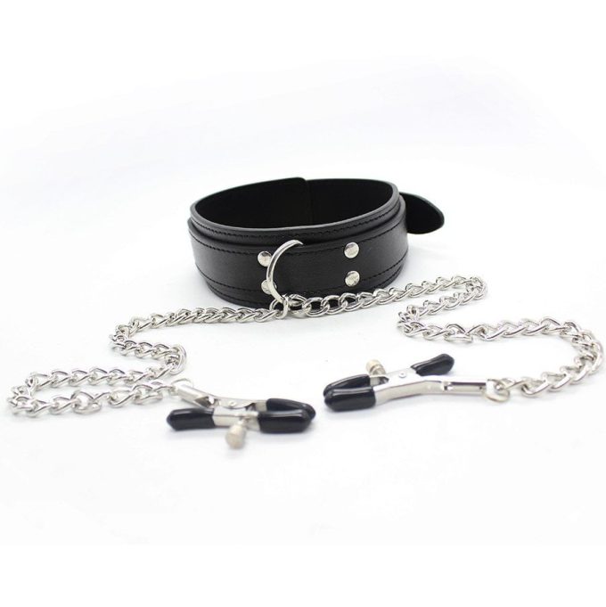 Banoch Collar Clamps Tough Black zwarte halsband met tepelklemmen 987101682 7
