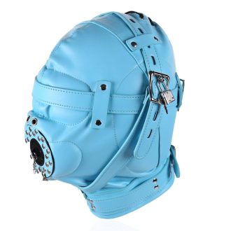 Banoch Depraved Stopper Blue Blauw masker van pu Leer 987101718 2