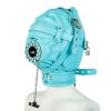 Banoch Depraved Stopper Blue bondagemasker van blauw pu Leer 987101718 3 Banoch Depraved Stopper Blue bondagemasker van blauw pu Leer 987101718 3