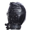 Banoch Foraminis Hood Black Zwart masker van PU Leer 987101711 6