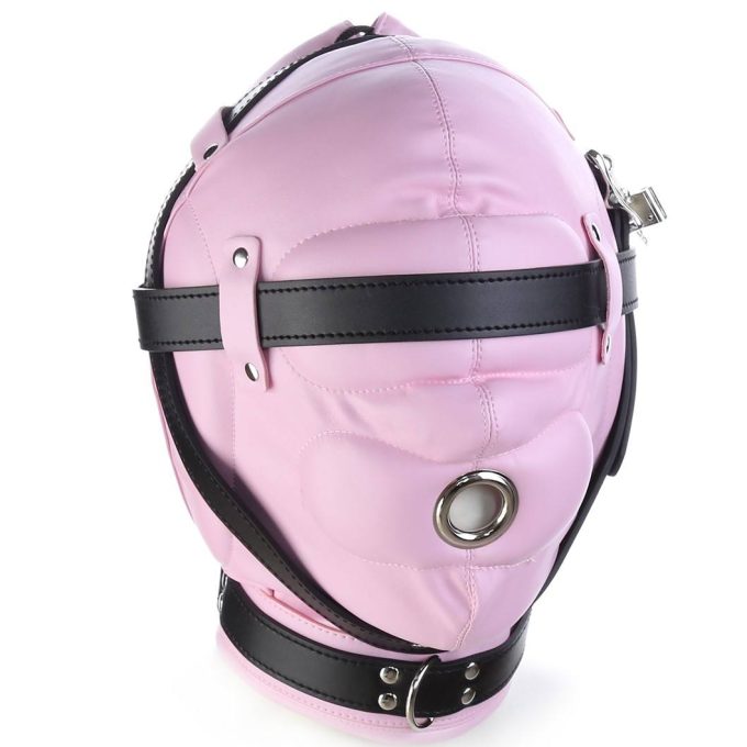 Banoch Foraminis Hood Pink Black RozeZwart masker van PU Leer 987101713 2 Banoch Foraminis Hood Pink Black RozeZwart masker van PU Leer 987101713 2