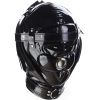 Banoch Foraminis Hood Shiny Black Zwart glans masker van PU Leer 987101710 3
