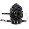 Banoch Foraminis Hood Shiny Black Zwart glans masker van PU Leer 987101710 6