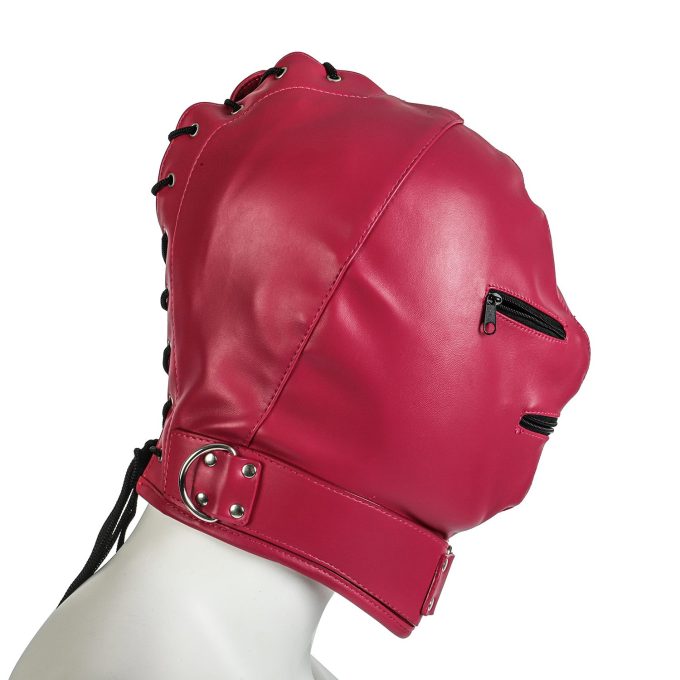 Banoch Gimp2 Pink Roze bondage Masker van pu leer 987101715 3 Banoch Gimp2 Pink Roze bondage Masker van pu leer 987101715 3