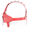 Banoch Mask Punk Stopper Red rood pu leer masker 987101707 Banoch Mask Punk Stopper Red rood pu leer masker 987101707