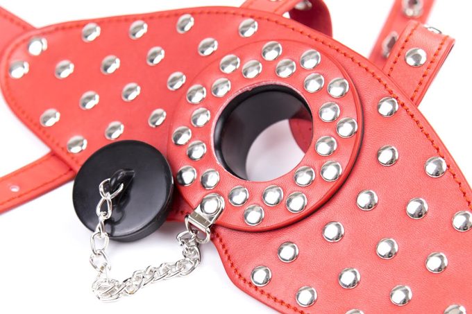 Banoch Mask Punk Stopper Red rood pu leer masker 987101707 3 Banoch Mask Punk Stopper Red rood pu leer masker 987101707 3