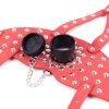 Banoch Mask Punk Stopper Red rood pu leer masker 987101707 4 Banoch Mask Punk Stopper Red rood pu leer masker 987101707 4