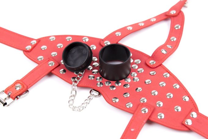 Banoch Mask Punk Stopper Red rood pu leer masker 987101707 4 Banoch Mask Punk Stopper Red rood pu leer masker 987101707 4