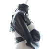 Banoch Open Breast Straight Jacket Black pu Leer dwangbuis bondage Zwart 987101725 3