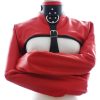 Banoch Open Breast Straight Jacket Red pu Leer dwangbuis bondage Rood 987101726 Banoch Open Breast Straight Jacket Red pu Leer dwangbuis bondage Rood 987101726