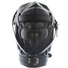 Banoch Reticent Hood Black Zwart Masker van pu Leer 987101719