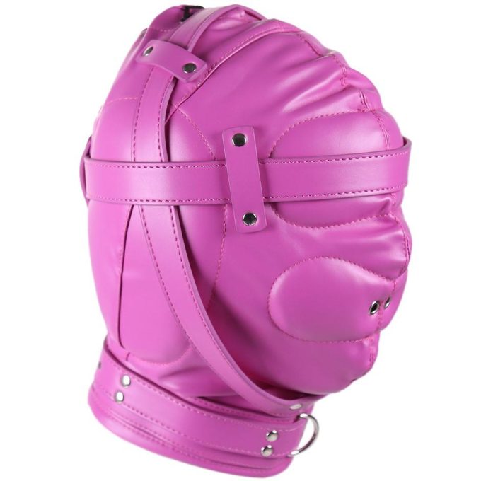 Banoch Reticent Hood Hot Pink Roze masker van pu Leer 987101723 3 Banoch Reticent Hood Hot Pink Roze masker van pu Leer 987101723 3