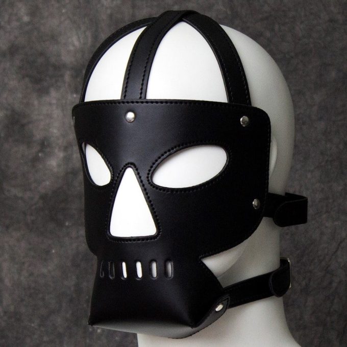 Banoch Skull Black Mask zwart masker pu leer bondage 987101706 2 Banoch Skull Black Mask zwart masker pu leer bondage 987101706 2
