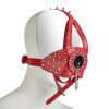 Banoch bondagemasker rood punk met spikes 987101707 2 Banoch bondagemasker rood punk met spikes 987101707 2