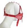 Banoch bondagemasker rood punk met spikes 987101707 3 Banoch bondagemasker rood punk met spikes 987101707 3