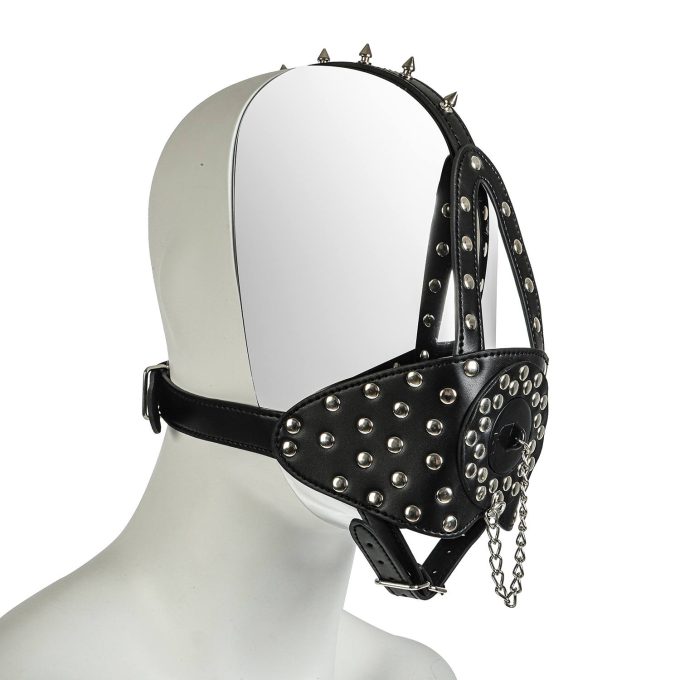 Banoch zwart bondagemasker met spike 987101708 2 Banoch zwart bondagemasker met spike 987101708 2