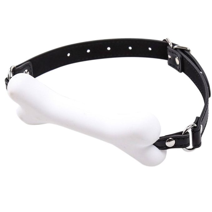 Banoch Mouthgag bone siliconen gag bot honden bot wit 987101691 4
