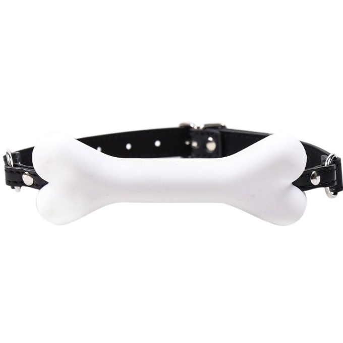 Banoch Mouthgag bone siliconen gag bot honden bot wit 987101691 6