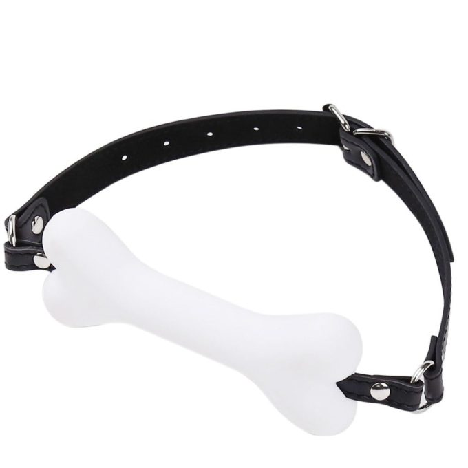Banoch Mouthgag bone siliconen gag bot honden bot wit 987101691