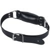 Banoch   Bit gag soft straight black   bitgag van imitatieleer zwart   (2)