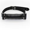 Banoch Bit gag soft straight black bitgag van imitatieleer zwart bdsm