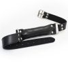 Banoch Bit gag soft straight black bitgag van imitatieleer zwart bdsm 4