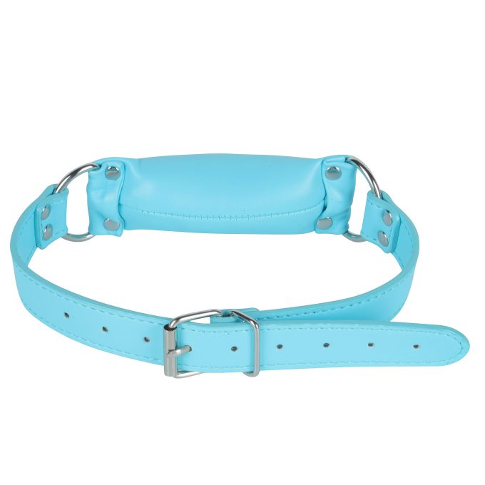 Banoch   Bit gag soft straight blue   bitgag van imitatieleer blauw (2)