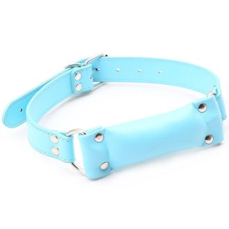 Banoch Bit gag soft straight blue zachte bitgag van imitatieleer blauw 987191775